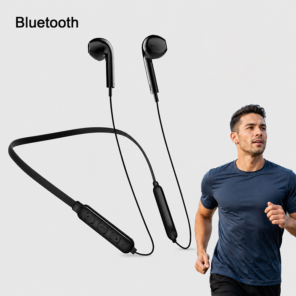Bluetooth Headset On Ear - Spor Fitness Ses Aksesuarı Boyuna Asılan