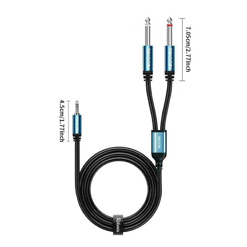 3.5mm TRS - Çift 6.35mm TS Çık - Audio Splitter Y incelemesi ve fiyatı