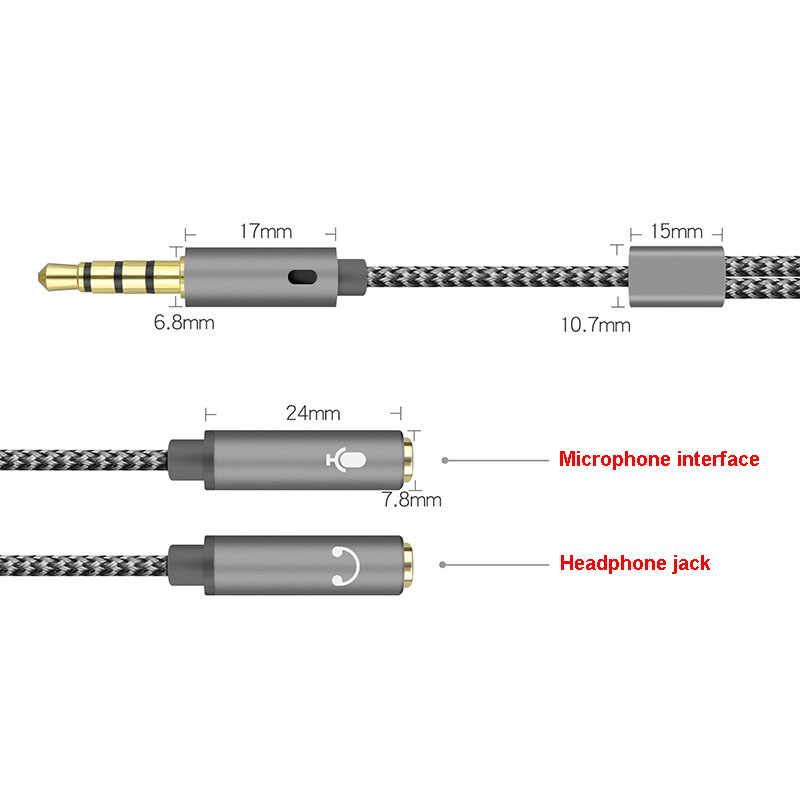1 adet 3.5mm ses dağıtıcı kabl - Earphone Splitter Jack incelemesi ve fiyatı