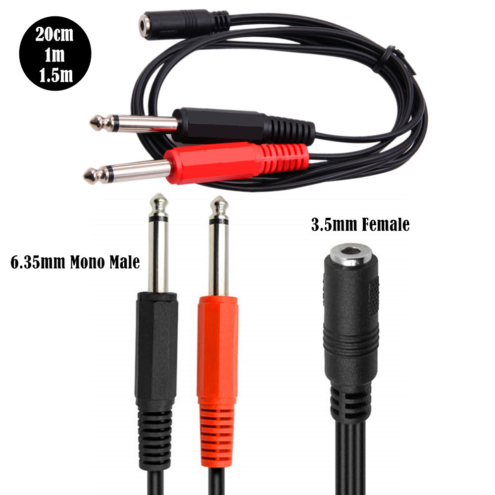 6.35 mm Erkek - 2 x 6.35 mm 3. - Audio Splitter Y incelemesi ve fiyatı