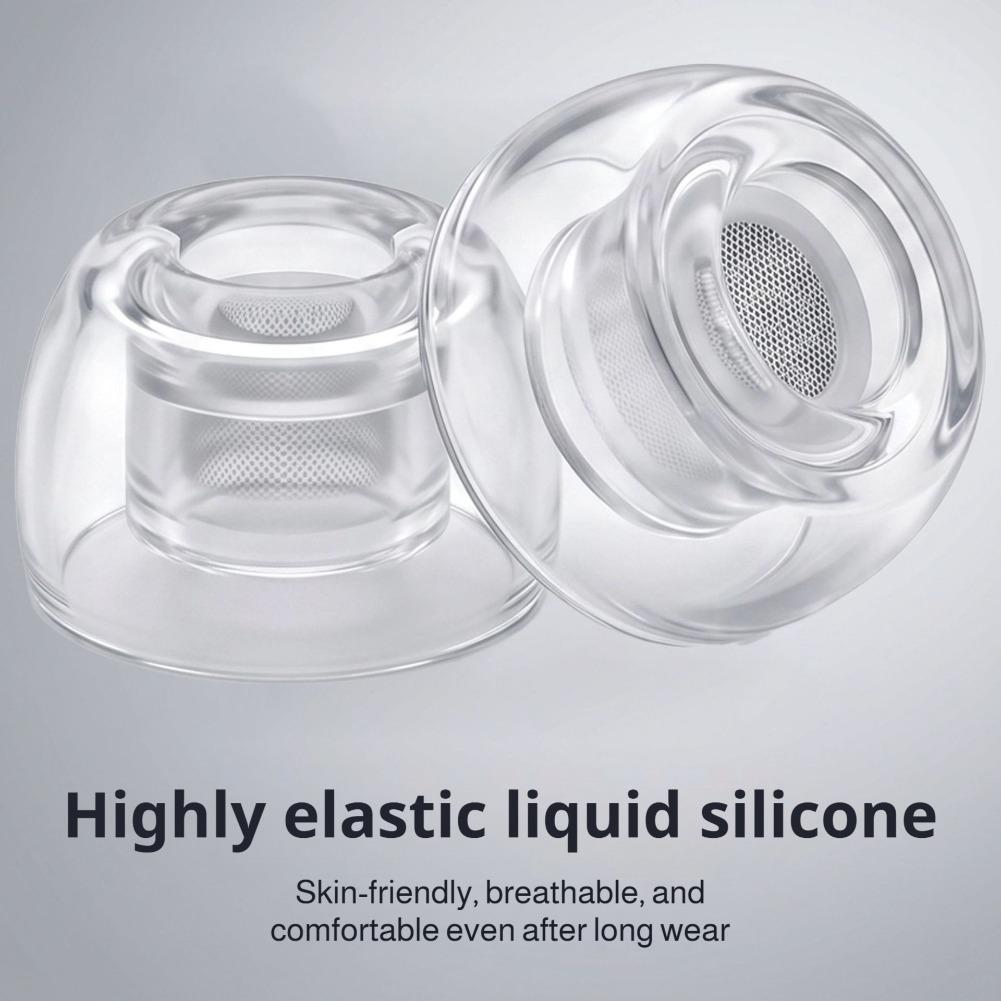 1/2/3 çift şeffaf sıvı silikon - Silicone Ear Tip Replacement incelemesi ve fiyatı